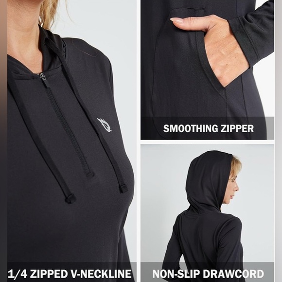 Women's Black Swim Cover-Up - Picture 3 of 6